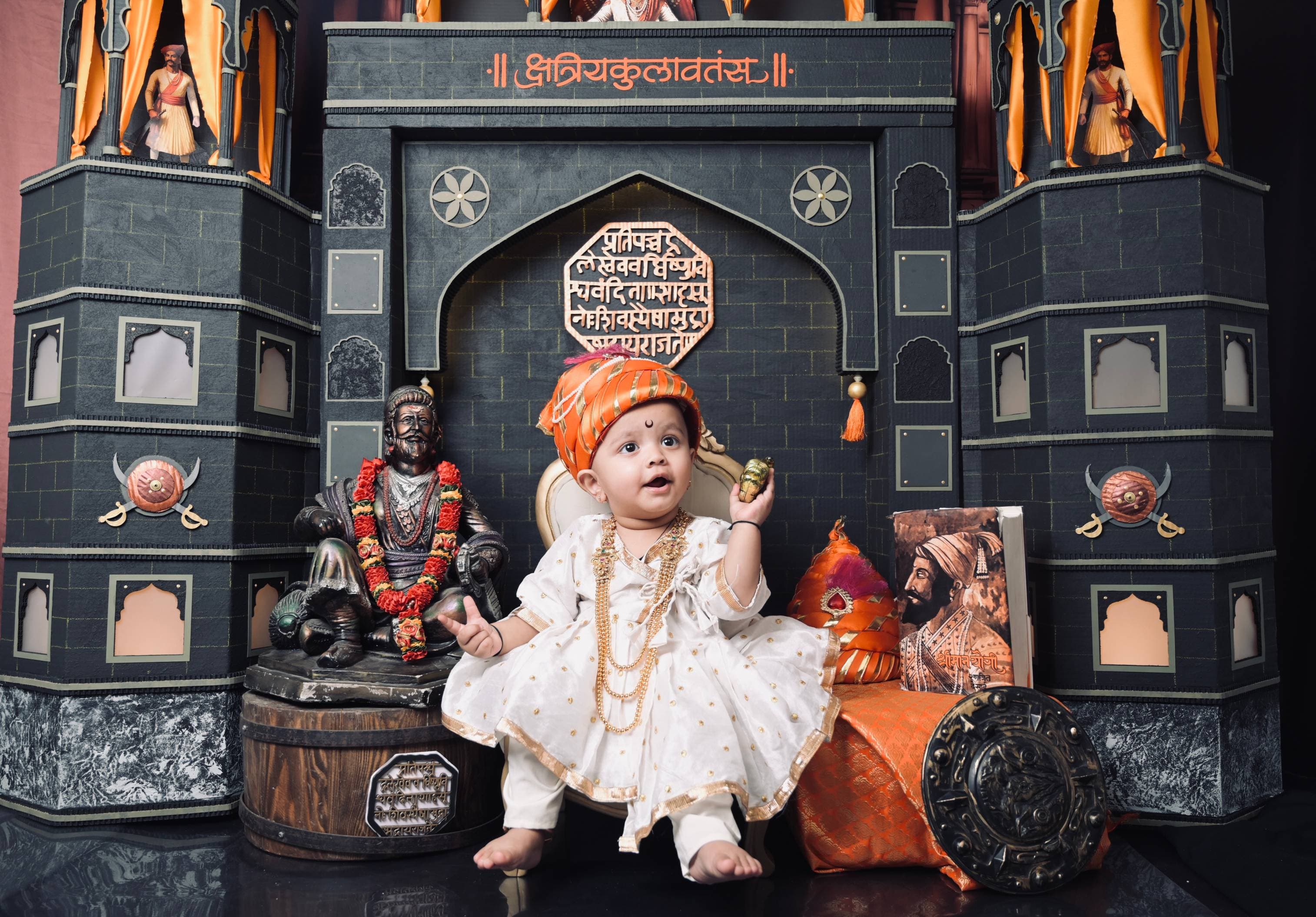 Chhatrapati – Shivaji Maharaj Theme Baby Photoshoot package cover image